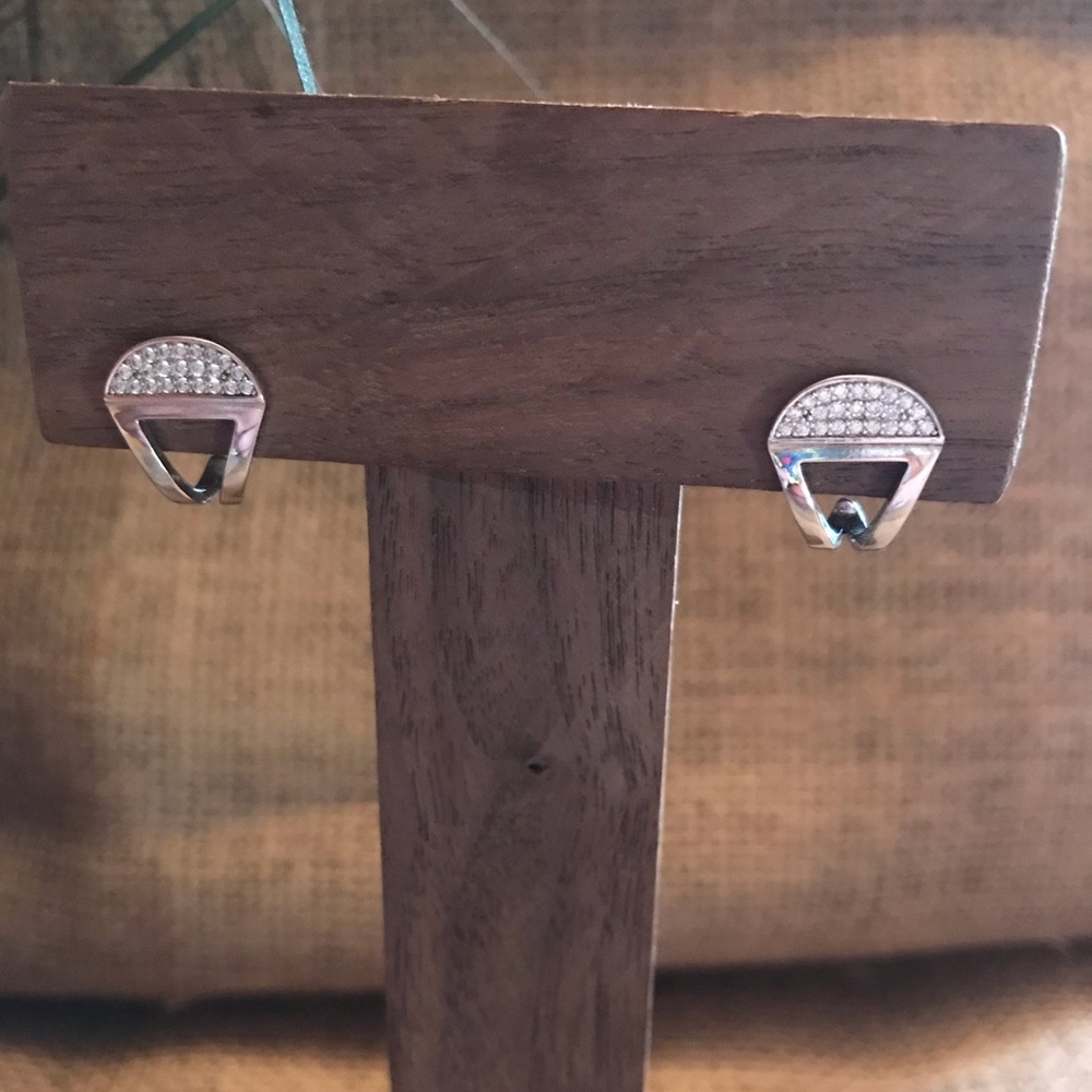 Tocara Ann Sterling with DiAmi post earrings